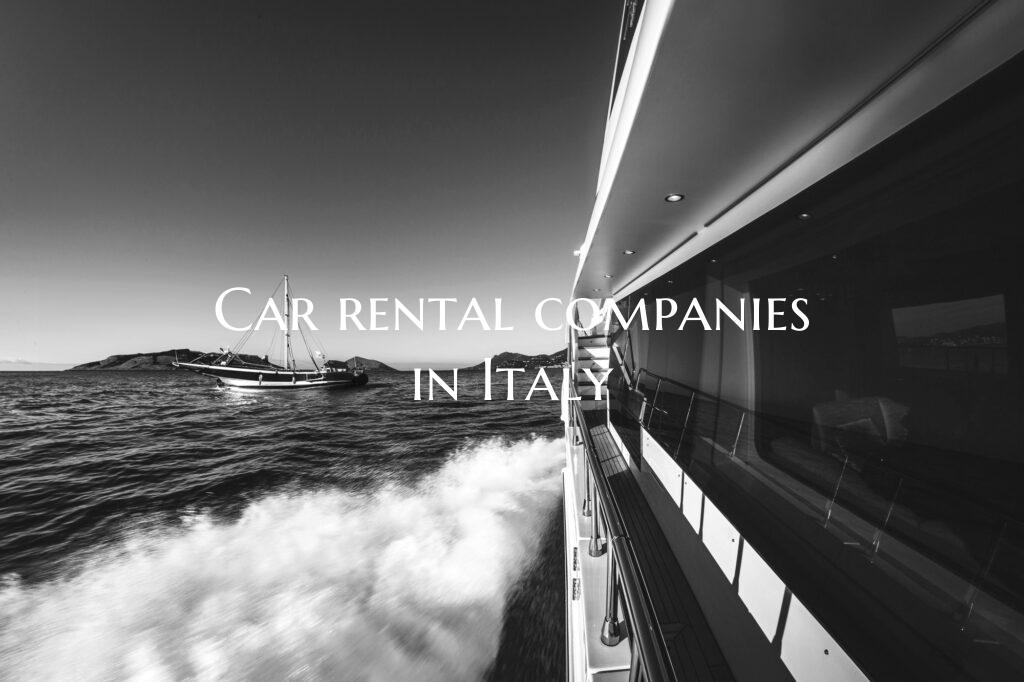Car rental companies in Ital...